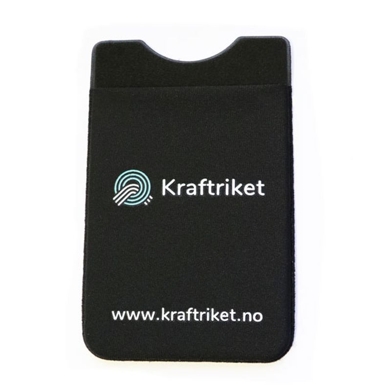 Kortholder med trykk, mobil-lomme i tekstil 