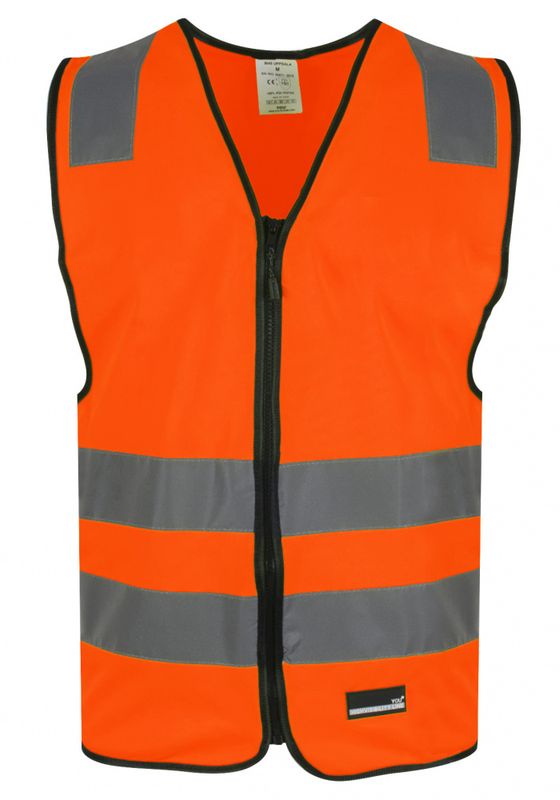 Uppsala refleksvest gul med logo