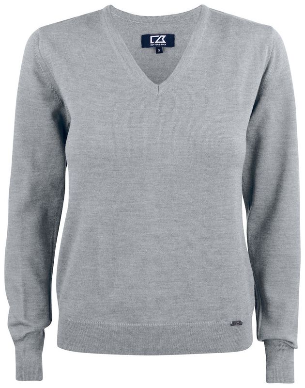Everett dame V-neck Merinoull 